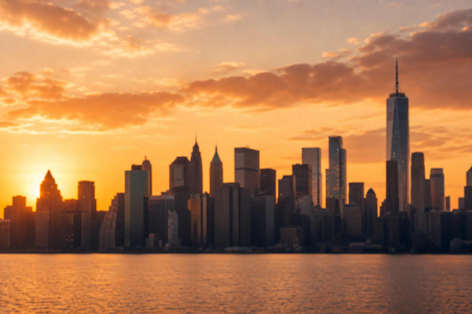 City skyline background